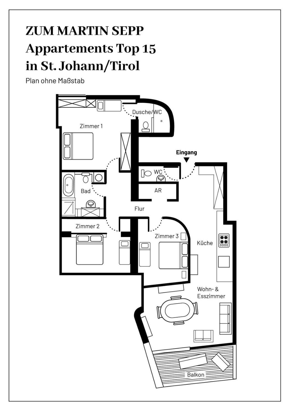 Zum Martin Sepp Appartements Im Martinshof Sankt Johann in Tirol Εξωτερικό φωτογραφία
